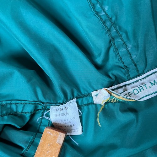 Vtg LL Bean Jacket Men’s Size Large Half Zip Anorak Green USA 90s Hunt Rain Hike - Picture 9 of 10