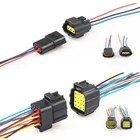 Car Wire Connector Sealed Square Plug Assembled 4/6/8/10/12/16 Pin Waterproof
