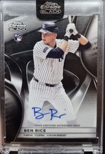 2025 Topps Chrome Black Autographs Ben Rice #CBA-BR