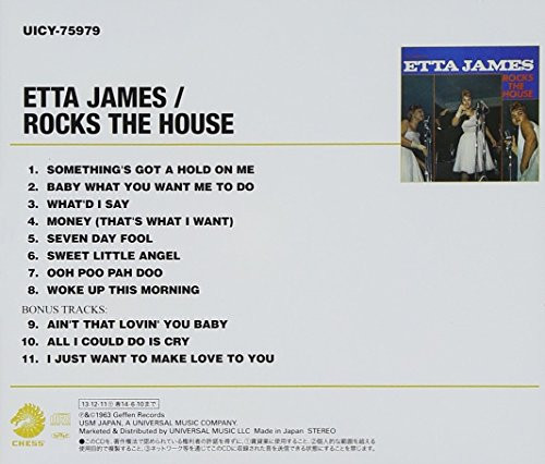 Etta James R&B Soul Vocal SEALED NEU CD "Rocks The House" 3 Bonus Trax Japan 81 - Bild 2 von 2
