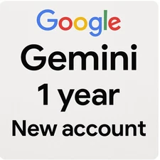 Google Gemini Pro plan Ai 12 Months 1 Year Membership Pack Private And Personal