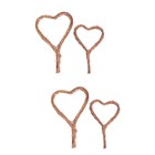 2 Pieces Wicker Wreaths to Decorate Rattan Hearts Wall Hanging Decoration