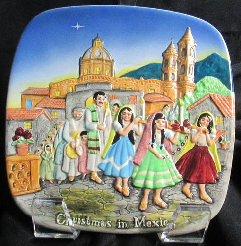 1973 2nd Edition "John Beswick" Royal Doulton Group "Christmas In Mexico" Teller - Bild 1 von 4