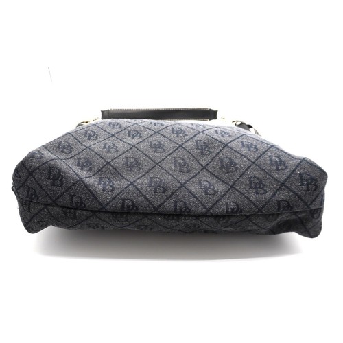 Dooney & Bourke Vintage Canvas Slouch Shoulder Bag, Black & Dark Grey, 39-12 - Picture 6 of 13