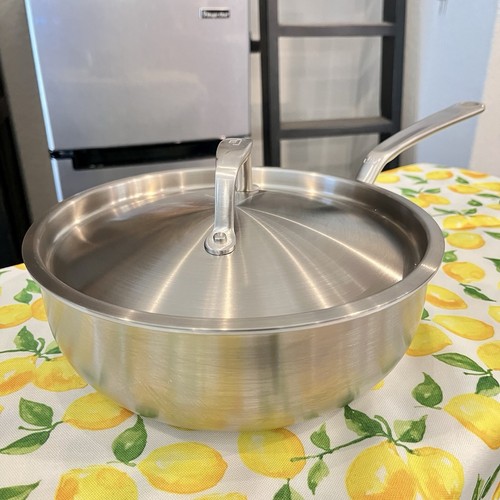 Made In Kochgeschirr Edelstahl Sauciere Pfanne - 3 QT 5 Ply Edelstahl plattiert mit Deckel