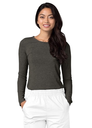 Adar 2 Pack Women’s Comfort Long Sleeve T-Shirt/Underscrub Tee Mixed Colors - Picture 114 of 189