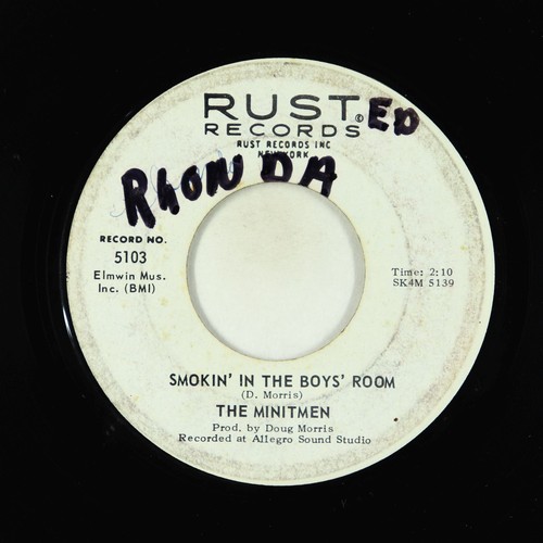 Garage 45 - Minitmen - Smokin' In The Boys' Room - Rust