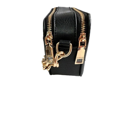 NEW Bebe Purse Women's Gianna Camera Chain Bag Gold Spell Out Crossbody Strap - Picture 8 of 10