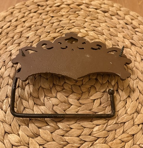 Halterung Toilettenpapier, Klorollenhalter, Metall, Shabby Shic, Antik, Wand - Bild 2 von 5