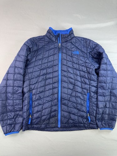 The North Face Thermoball isolierte Jacke mit durchgehendem Reißverschluss Jungen Große 14/16 blau