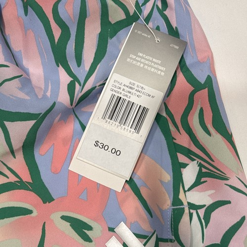 NWT adidas Girl's Multicolor Pastel Floral Print Lined Athletic Shorts sz S - Picture 2 of 14