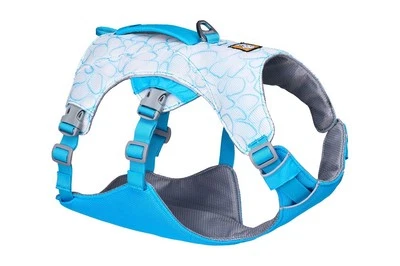 Ruffwear Swamp Cooler Geschirr Kühlgeschirr kühlendes Geschirr Biolumin Blue