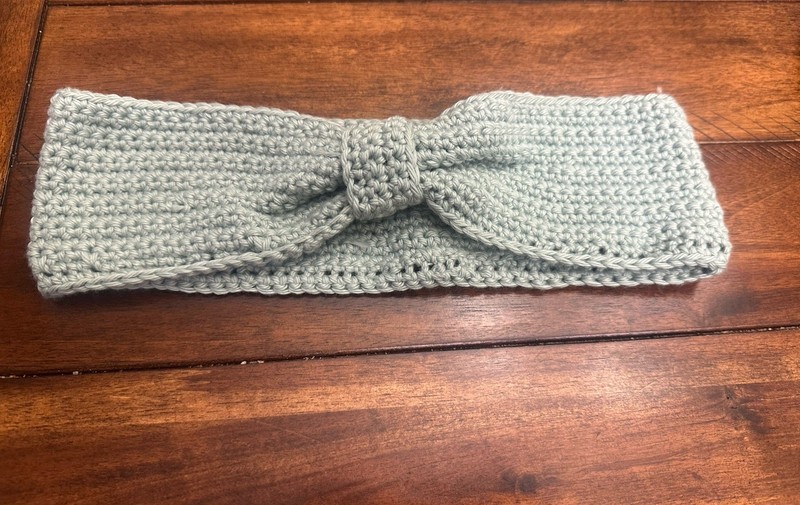 Handmade Sage Green  Crochet Headband/ Ear warmer