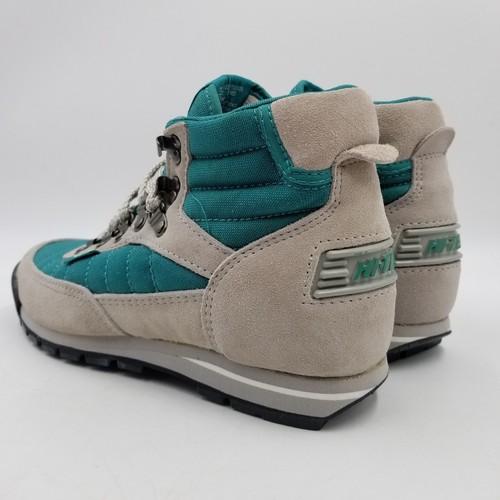 1980's Hiking Boots Hi-Tec Women's 8.5 Lady Nouveau Teal Gray Suede New Vintage - Picture 8 of 23