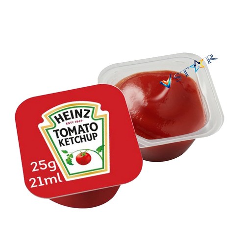Heinz Tomato Ketchup, Garlic, Barbecue, Mayonnaise Dip Pots 25g 20-250 Pots - Picture 3 of 10