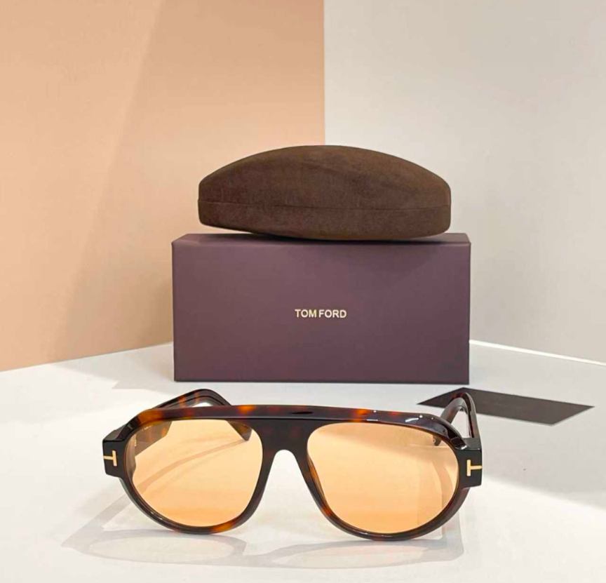 Tom Ford Blake-02 Sunglasses TF1102 Havana/Orange 59-16  display picture 2