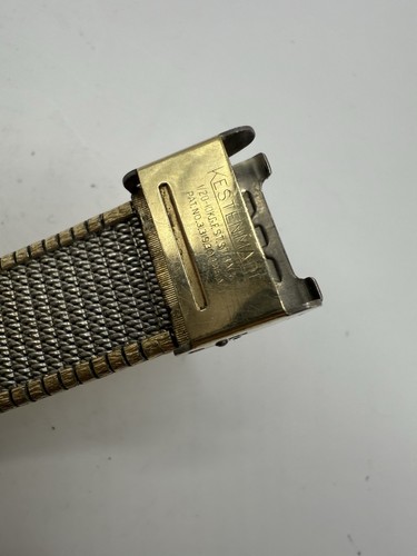 Men's Wittnauer Geneve 10 Diamond Dial Tank Watch Clean Running 26MM 17J - Picture 4 of 20