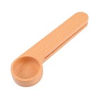 1pc Two-in-One-Holz-Kaffeelöffel Bag Dichtungsklammern für Küchenhaus