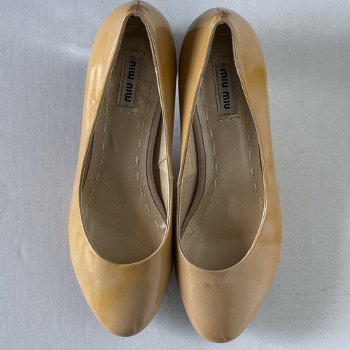 Miu Miu Patent Leather Heels with Crystal Block Heel Size 39 - Picture 4 of 14