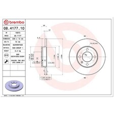 2x Bremsscheibe vorne für Seat Cordoba 6K1 6K5 Ibiza 2 Toledo 1 1L2 | 969877