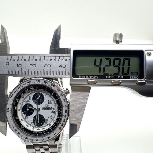 Reloj de cuarzo para hombre SEIKO YM55-6400 HONDA cronógrafo taquímetro telémetro - Imagen 13 de 14