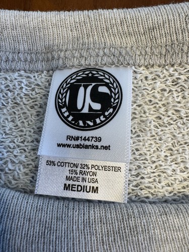 Detroit Denim Crewneck Sweatshirt - Medium - Made in USA - Picture 3 of 6