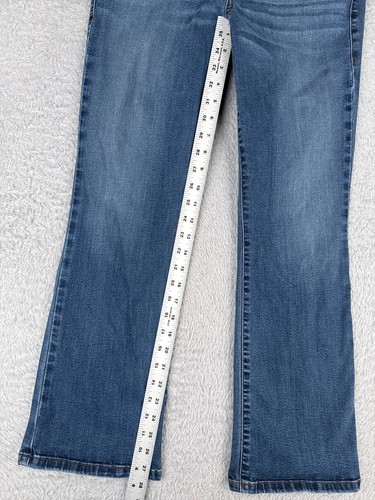 Level 99 Jeans Women 31 P Blue Denim Bootcut Mid Rise Cotton Anthropologie 30x28 - Picture 8 of 18