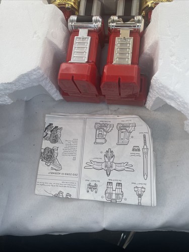 Power Rangers Zeo Deluxe Rojo Battlezord Bandai 1996 Caja De Colección #2588 - Imagen 9 de 15