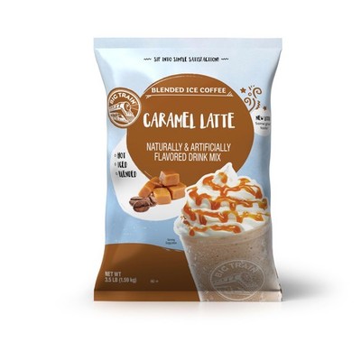 Big Train Caramel Latte Blended Ice Coffee Beverage Mix, 3.5 lb Pack of 1