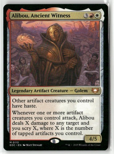 Alibou, Ancient Witness 113 NM MTG Commander: Edge of Eternities Magic - Picture 1 of 2