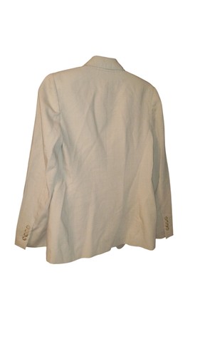 Ann Taylor LOFT Leinen Blazer Jacke Damen Beige, Creme Langarm Gr. 2 - Bild 3 von 4