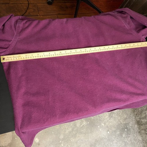 Camicia vintage Woolrich uomo 2XL USA bordeaux camoscio pesante con bottoni flanella - Foto 7 di 11