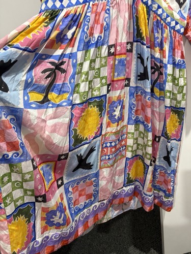 As New! Gorman ‘Summer Squares Scarf’ dress Size 18 - Picture 7 of 9