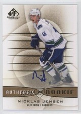 2013-14 SP Game Used Edition Authentic Rookies Gold Nicklas Jensen #156 Auto 0ps