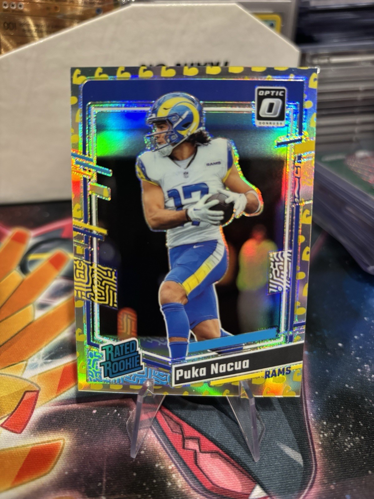 2023 Panini Donruss Optic /149 Rated Rookie Puka Nacua #238 Flex Prizm RC Rams