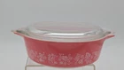 Vintage Pyrex Pink Gooseberry 471 - 1 pt Pint Casserole Dish w/Lid 470-C