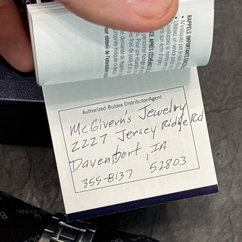 Bulova Marine Star Herrenuhr 98c62 Vintage in Box neue Batterie blau/edelstahl - Bild 7 von 18