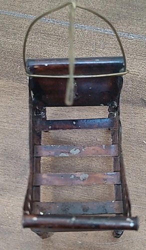 Rock And Graner Puppenhaus Krippe Baldachin Wiege Miniatur Antik Möbel - Bild 8 von 10