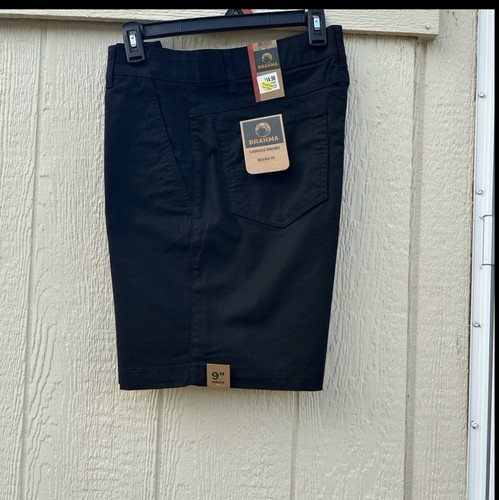 Brahma Men's Canvas Shorts, 9" Inseam, Black, Size 32 - Picture 2 of 9