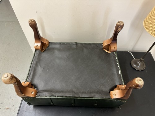 Vintage Green Tufted Sleepy Hollow Chair Ottoman ( Ottoman ONLY ) Mid Century - Picture 17 of 18