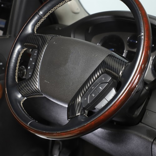 For Hummer H2 2003-2009 Carbon Fiber Steering Wheel Trim Cover - Picture 8 of 11