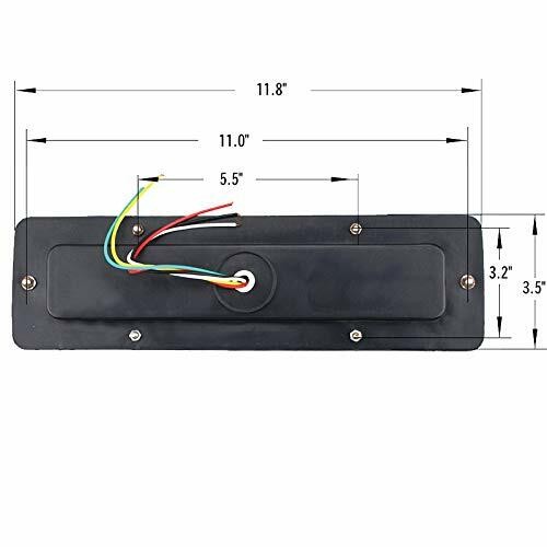 19 LED Red Amber White Trailer Tail Light Bar 12V Turn Signal Running Trailer RV - Bild 2 von 7