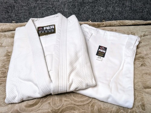 Fuji BJJ GI All Around Herren Brazilian Jiu Jitsu - Weiß A4 Erwachsene 2 Stück