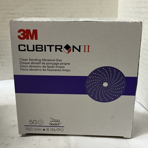 3M 31486 Cubitron II Hookit Purple Clean Sanding Abrasive Disc 6 in Qty 50 - Picture 2 of 2