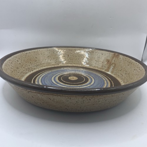 Vintage John Coiner Pottery Pie Plate Studio Art Handmade Stamped 1981 10” - Picture 11 of 12