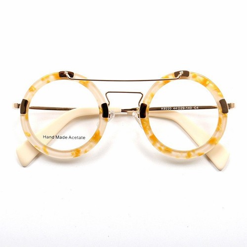 Vintage Fashion 44mm Round Eyeglasses Frames Eyewear Retro Glasses Spectacles - Picture 13 of 19