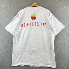Vintage ID4 Independence Day Apple Movie Promo T Shirt XL Murina USA