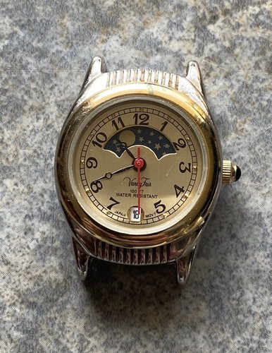 Orologio Vanity Fair No Cinturino Luna Fasi Sole Impermeabile Necessita Batteria O Riparazione