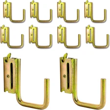 10 Pack 2" E Track J Hooks Heavy Duty Galvanized Steel E-Track Tie down Accessor