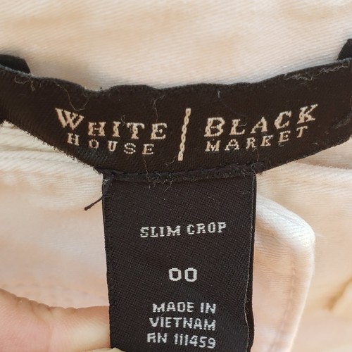 WHBM Slim Crop Hose Beige Stretch Größe 00 - Bild 1 von 16
